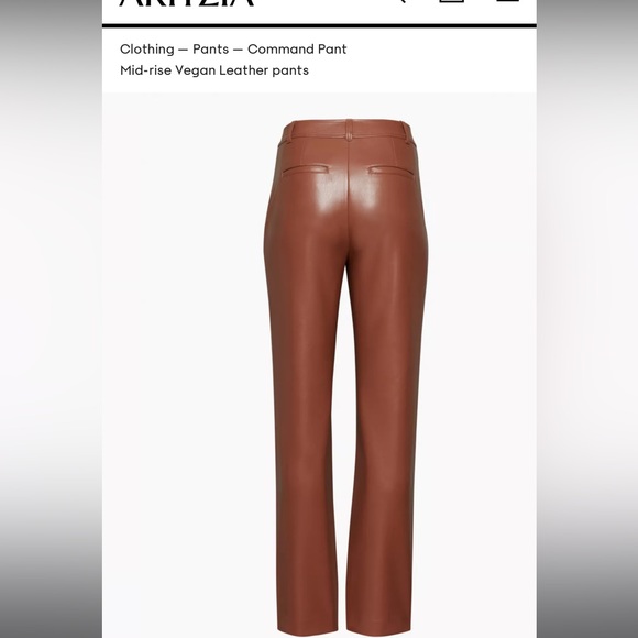 Aritzia Babaton Command Vegan pants 6 - Picture 3 of 7